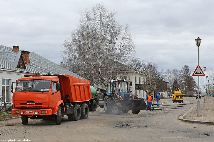 Ямочный ремонт дорог в Суздале