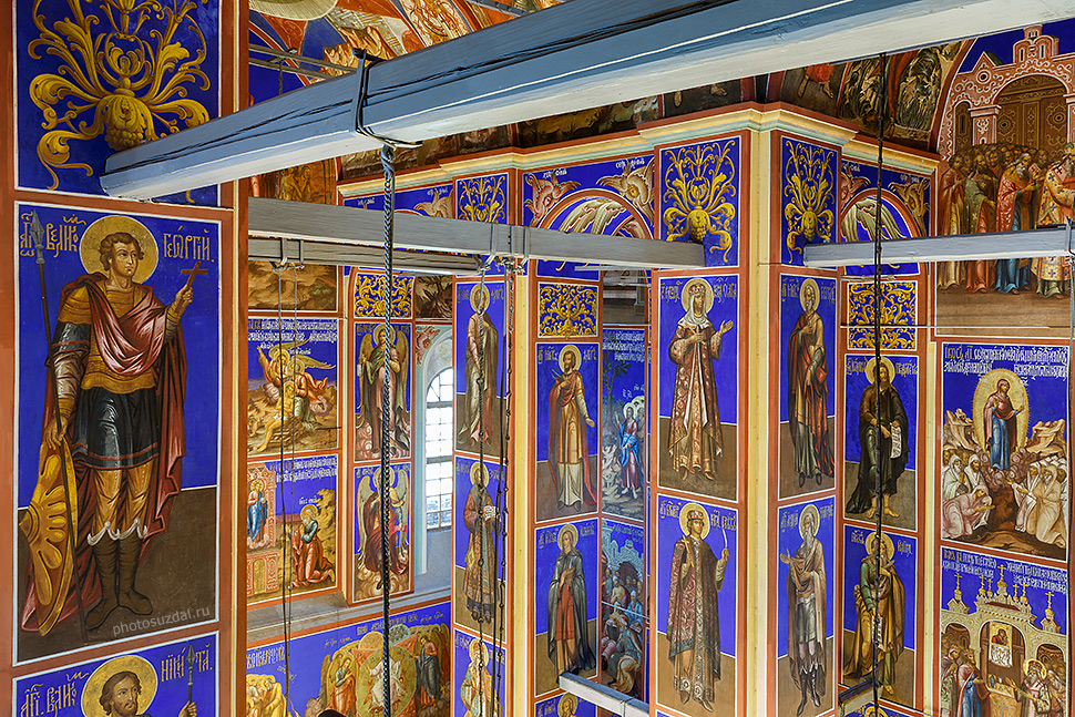 Роспись верхнего яруса Рождественского собора в Суздале